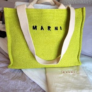 Marni raffa Beach bag lime green 💥 sold out!